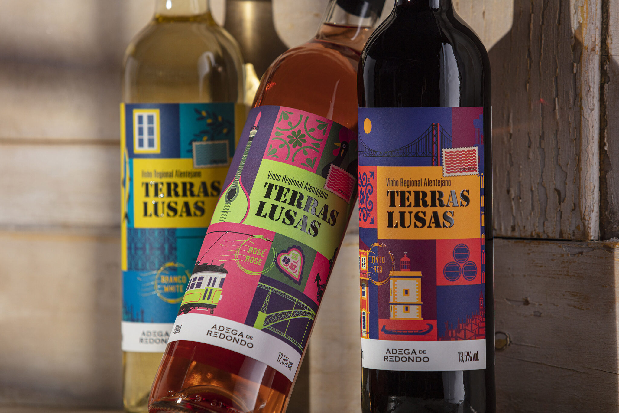 Terras Lusas葡萄酒包裝這樣設(shè)計(jì)(圖1)