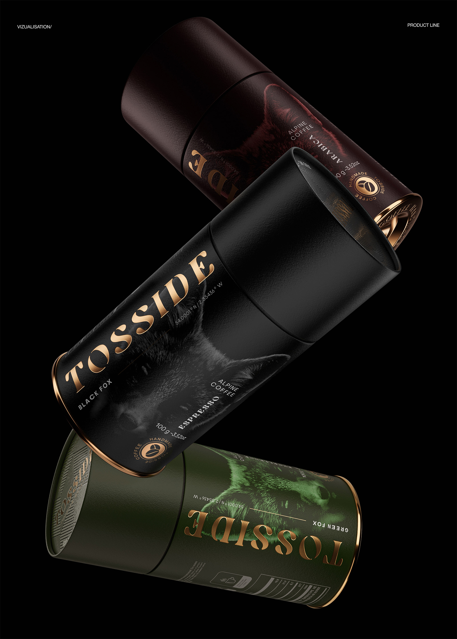 Tosside咖啡包裝設(shè)計(jì)作品參考(圖2)