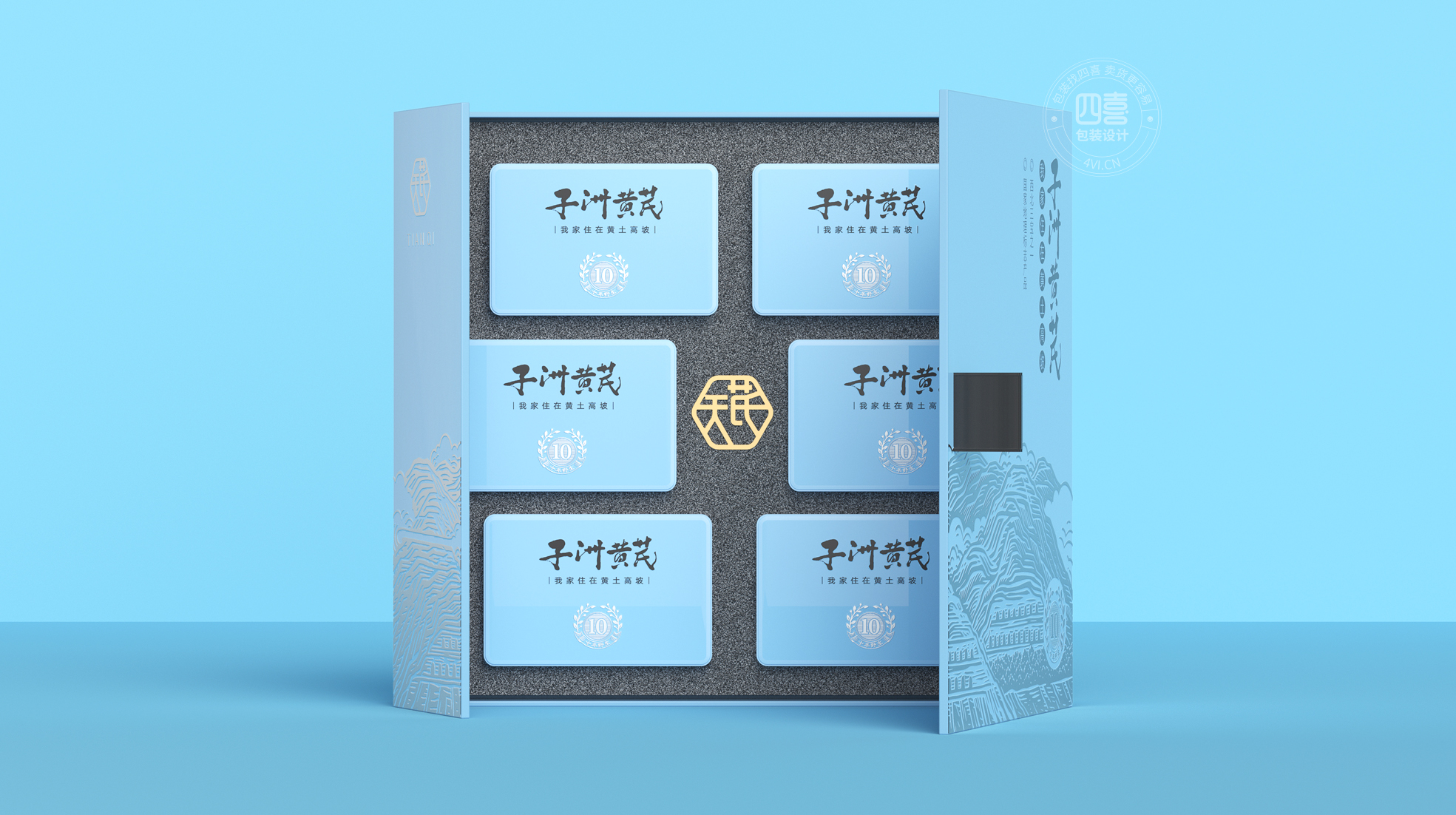 寧波保健品黃芪包裝這樣設計(圖4)