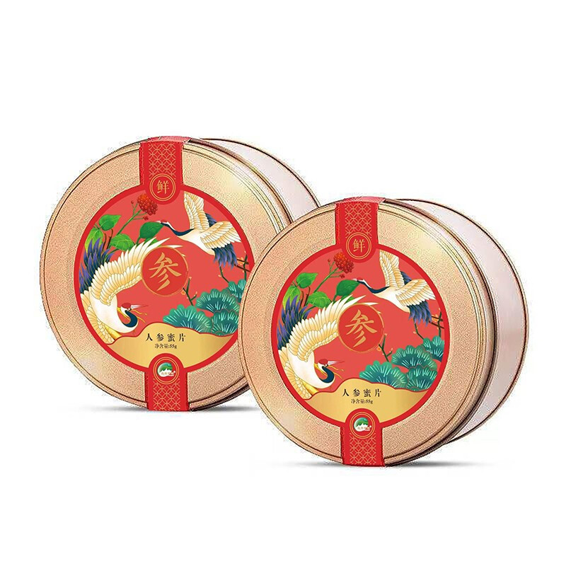 鮮參蜜片禮盒 65g*3盒保健產(chǎn)品包裝創(chuàng)意設(shè)計欣賞(圖1)