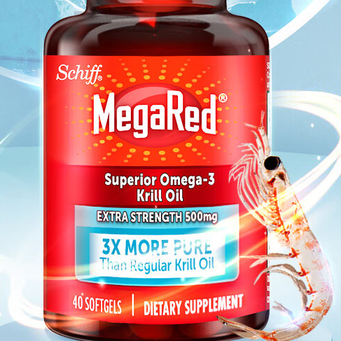 Schiff 旭福 MegaRed 500mg 磷蝦油 40粒保健產(chǎn)品包裝創(chuàng)意設(shè)計(jì)欣賞(圖3)