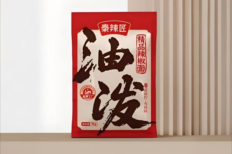 陜西油潑辣子品牌秦辣匠logo與包裝設(shè)計(jì)