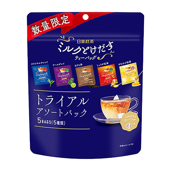 日東紅茶牛奶融化后的茶包試用隔離包包裝設(shè)計(jì)欣賞(圖1)