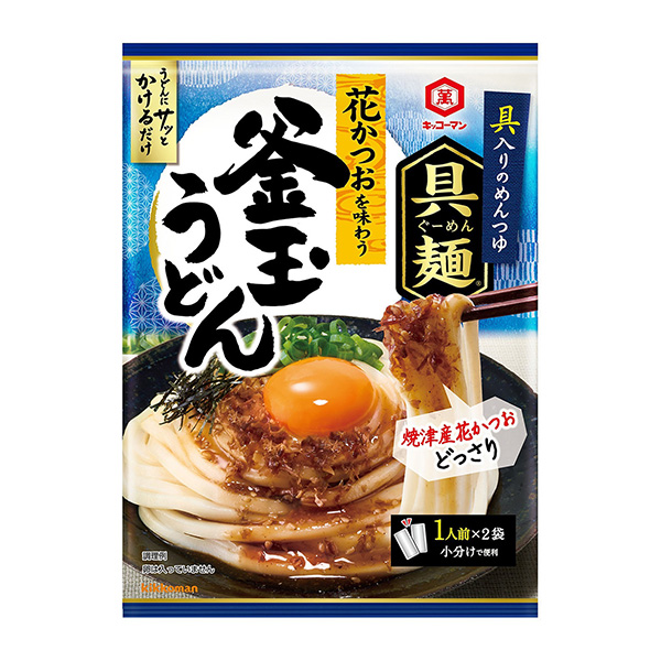 基考曼配料面品嘗花鰹魚的釜玉烏冬面基考曼食品包裝設(shè)計欣賞(圖1)