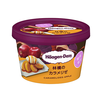 哈根達斯迷你杯蘋果的卡拉梅利澤限時哈根達斯日本冰淇淋類包裝設(shè)計(圖1)